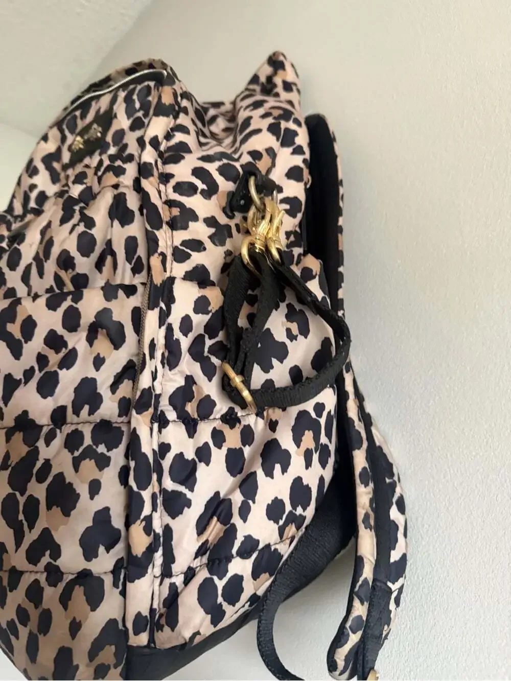 Itzy Ritzy Leopard Print Convertible Diaper Bag Backpack / Tote
